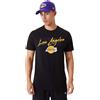 NEW ERA SCRIPT TEE LOS ANGELES LAKERS T-Shirt Basket Uomo