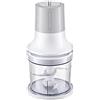 Melchioni Family | Tritatutto Elettrico BLADE, con 2 Velocità, 260W, 4 Lame in Acciaio, Salvaspazio, Bicchiere Contenitore da 500 ml, Base Antiscivolo