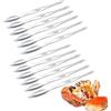 EQLEF Forchette da granchio, granchi e aragoste Picking Tools Confezione da 12 in acciaio inossidabile