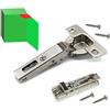 GAMOBIFER Cerniera SALICE Universale con Apertura 110° Applicazione Standard (Chiusura Tradizionale a SCATTO, COLLO BASSO 0, pz 1)