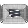 LANUCN guarnizione stufa a legna, guarnizione stufa a pellet x sportelli stufe, camino, caminetti e forno fibroblock con Nastro per giunti (Φ 12mm x 2.5m)