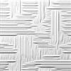 ean Pannello Polistirolo Decorativo per Soffitto e Parete effetto 3D Isolante Termico spessore 1cm dimensioni 50x50cm, Confezione da 10mq (40 pannelli) (Lille)