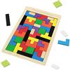 KOKOBOX Puzzle Bambini 3 4 5 Anni Tetris Tangram per Bambini Puzzle in Legno Gioco Bambina Bambino Giochi Montessori Giocattolo Educativo per Bambini Bambina Bambino - Tetris