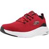 Skechers Schiuma di Vapore, Sneaker Uomo, Rete Rossa Sintetica Nera Trim, 47.5 EU