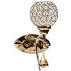 vetrine in rete Vetrineinrete® Applique moderno da parete paralume con cristalli in acrilico 1 pendente attacco G9 oro e argento illuminazione lampadario casa (Oro) F61