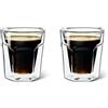 Leopold Vienna - Bicchieri da caffè Espresso a Doppia Parete 100ml (Set da 2 Pezzi)