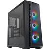 Cooler Master MasterBox 520 Mesh PC Case - ATX Mid-Tower, Con 3 Ventole, Configurazioni Multiple Flusso d'Aria, Pannello Frontale in Rete, Pannello Laterale TG, Controller ARGB Incluso - Nero