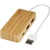Tecnologici personalizzati Hub USB 2 porte in bamboo personalizzato Tapas personalizzate o neutre