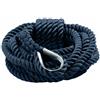 OSCULATI CIMA ORMEGGIO BLU TRE LEGNOLI IMPIOMBATA CON REDANCIA INOX 18mm. / LUNGH. 7mt