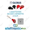 GLOBUS 4 Adattatori da cavi spinotto a cavi CLIP per elettrodi art. G0727