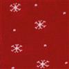 Tubolare Fiocchi di Neve Rosso 100 cm