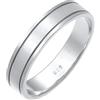 Elli Premium Fede Nuziale da Donna, in Argento 925, Misura 60