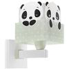 Dalber lampada applique da parete per bambini Panda verde