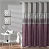 Lush Decor Tenda da doccia Night Sky, poliestere, grigio e viola, 182,9 cm di larghezza x 182,9 cm di lunghezza (confezione da 1)