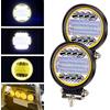 YnGia 72W LED Faro da lavoro con Angel Eye, 2PCS Fari fendinebbia LED Faretti guida 12V 24V Luci ausiliarie per fari per fuoristrada Trattore per camion 4x4 ATV UTV SUV