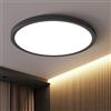 OTREN Plafoniera LED Soffitto 48W, Lampada Bagno Moderna Rotondo 4800LM, Lampadario Luce per Soggiorno, Camera da Letto, Cucina, Ufficio, Balcone, IP44, Ø40CM*H2.4CM, 3000K Luce Calda