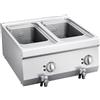 Ristoattrezzature Modello: 11195002092003,Friggitrice elettrica 10+10 lt da banco 2 vasche trifase