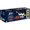 Felix Tasty Shreds Cat Busta Multipack 44x80G MIX CARNE