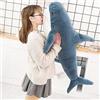 XIAOHONG Cuscino a Forma di Squalo Grande, 78 cm, Morbido Peluche Imbottito, Giocattolo Paffuto, Decorazione per la Camera