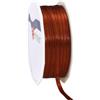 Präsent 6 MX 50 Millimetri Nastro del Nastro del Raso Double Face Roll, Cannella