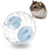 Relaxdays Palla per Criceti, Sfera da Ø 18,5 cm, Giocattolo per Topi, in Plastica, Hamster Ball, Trasparente Azzurro