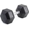 Diamond Professional Manubrio esagonale gommato diamond da 17,5 kg