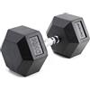 Diamond Professional Manubrio esagonale gommato diamond da 30 kg