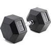 Diamond Professional Manubrio esagonale gommato diamond da 32,5 kg