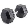 Diamond Professional Manubrio esagonale gommato diamond da 35 kg