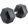 Diamond Professional Manubrio esagonale gommato diamond da 50 kg