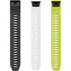 GARMIN Set Cinturini in Silicone Bianco Nero e Giallo per fenix 5s QuickFit 20 art. 010-12491-02