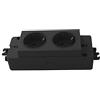 EVOLINE Schulte Multipresa EVOLINE Express 2 X Schuko, gst18, 1 pezzi, nero, 159102000100