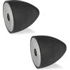 Ganter Normelemente GN 353-50-68-M10-E-55 Tampone di Attacco con Filettatura Interna, Nero, Gewinde d2: M10