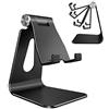 Lucrave Supporto Regolabile in Alluminio per iPhone SE 2/12/13 14 15 16 Pro Max/Plus/XS Max/XR, Samsung Galaxy S20/S10/S9/S8 e Altri Telefoni, Nero