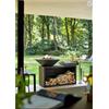 OFYR ISLAND - BARBECUE BRACIERE CON PORTALEGNA E PIANO DI APPOGGIO CERAMIC DARK GREY
