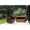 OFYR ISLAND 100 PRO - BARBECUE BRACIERE CON PORTALEGNA, RUOTE E PORTAOGGETTI
