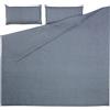 La Forma Set Eglant fodera piumone, lenzuola, fodera cuscino cotone GOTS e lino 260 x 240 cm