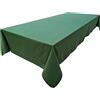 Lemos Home Tovaglia di alta qualità in 100% cotone, collezione Konzept, colore e dimensioni a scelta (tovaglia - 150 x 260 cm, verde oliva)