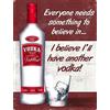 LBS4ALL VODKA Targa in metallo vintage retrò uomo caverna bar pub capannone cucina UK regalo da parete
