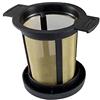 IBILI Filtro permanente per tè e caffè, riutilizzabile, in acciaio inossidabile 18/10, include coperchio