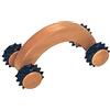 CROLL & DENECKE - Rullo a mano massaggi in legno, 4 ruote