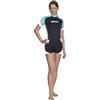 Mares Rash Guard Short Sleeve - She Dives, Maglia Protettiva da Mare a Manica Corta Donna, Multicolore, S