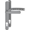 HOPPE Maniglia LIÈGE - Targa stretta 24 mm, manico piatto, 67 - 72, effetto acciaio INOX
