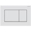 Geberit Placca Geberit Sigma20 Square Bianco Opaco / Cromato Lucido Doppio Tasto (ex Sigma30) | 115.883.JT.1 Bianco Opaco