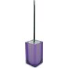 GEDY Iceberg Scopino wc colore Lilla, Misure 47X10X10 CM & 1,41 KG, scopino da appoggio in Resina resistente di alta qualità, Anni di garanzia 2, Design Castiglioni&Morelli, prodotto fatto a mano