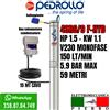 Pedrollo 4SR6/9 POMPA COMPLETA SOMMERSA X POZZI 4" PEDROLLO 4SR6M/ HP1.5 150LT/MIN
