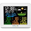 Explore Scientific WSH4005C Stazione Meteo Radio-Controllata, Barometro con Previsioni del Tempo , temperatura/umidità int/ext, 3 Sensore inclusi , memorizza storico dati, bianco
