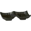 APS Zen ciotola doppia melamina gres nero cm 14x9x2,5