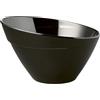 APS Balance coppetta obliqua melamina nera Ø cm 14,5x9h con piedini antiscivolo