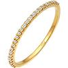 DIAMORE Elli diamonds Anello Donne discreto E Raffinato con diamante (0,125 Ct.) In Oro Giallo 585